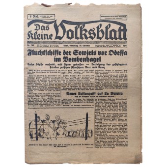 Das kleine Volksblatt - le 18 Octobre 1941 de - navires de secours soviétiques hors Odessa dans la pluie de bombes. Espenlaub militaria