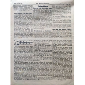 Das kleine Volksblatt - 23 августа 1941 г. - Два месяца кампании на Востоке. Espenlaub militaria