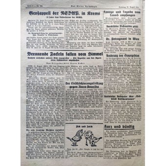 Das kleine Volksblatt - 23 Agosto 1941 - Due mesi di campagna orientale. Espenlaub militaria