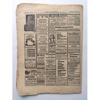 Das kleine Volksblatt - 5 октября 1941 г. - В Черном море тонет крупный военный транспорт. Espenlaub militaria
