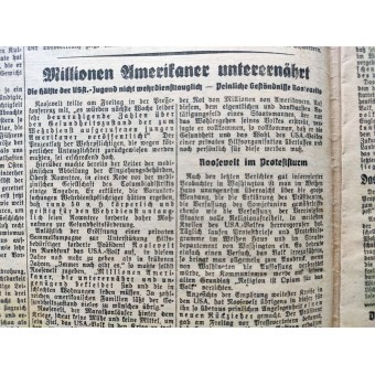 Das kleine Volksblatt - 5ème de Octobre 1941 - Les grands puits de transport de troupes dans la mer Noire. Espenlaub militaria