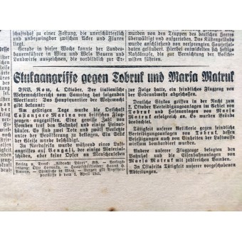 Das kleine Volksblatt - 5th of October 1941 - Large troop transport sinks in the Black Sea. Espenlaub militaria