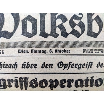 Das kleine Volksblatt - 6ème de Octobre 1941 - Plus de 12 000 prisonniers dans le sud de lUkraine. Espenlaub militaria