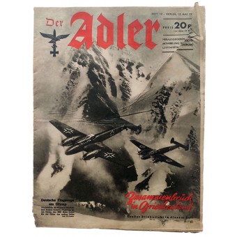 Der Adler - vol. 10, 13 de mayo de 1941 - aviones alemanes sobre Olympus, el colapso en Grecia. Espenlaub militaria