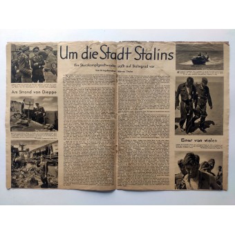 Der Adler - Vol. 19, 15 september 1942 - Stukas tegen Sovjet Tanks en voertuigen. Espenlaub militaria