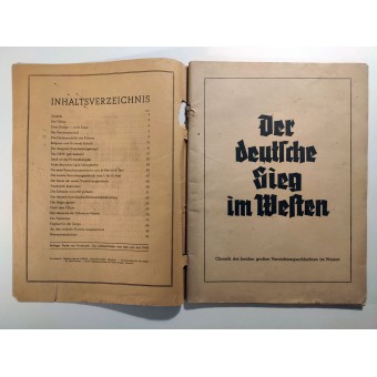 Der deutsche Sieg im Westen por el centro de la editorial NSDAP. Espenlaub militaria