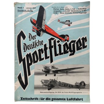 Der Deutsche Sportflieger - vol. 1, January 1937 - The engines on the XV. Paris Aerosalon. Espenlaub militaria