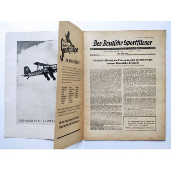 Der Deutsche Sportflieger - vol. 1, January 1941 - Germanys Luftwaffe, fires in London. Espenlaub militaria