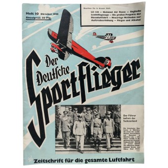 Der Deutsche Sportflieger - Voi. 10. lokakuuta 1938 - Führer vapauttaa Sudetenlandin. Espenlaub militaria