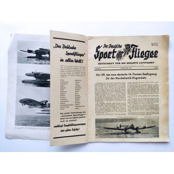 Der Deutsche Sportflieger - vol. 2, February 1937 - Ha 139, the new German 16-ton seaplane. Espenlaub militaria