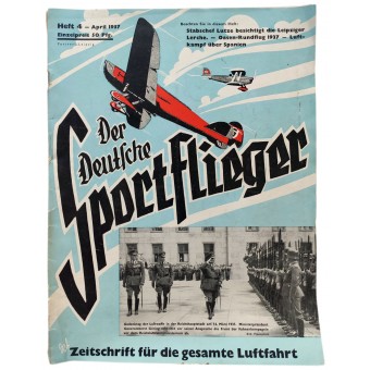 Der Deutsche Sportflieger - vol. 4, aprile 1937 - Luftwaffe memorial day a Berlino il 16 mar 1937. Espenlaub militaria