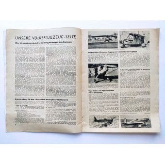 Der Deutsche Sportflieger - vol. 4, abril 1937 - Memorial Day Luftwaffe en Berlín el 16 de marzo, 1937. Espenlaub militaria