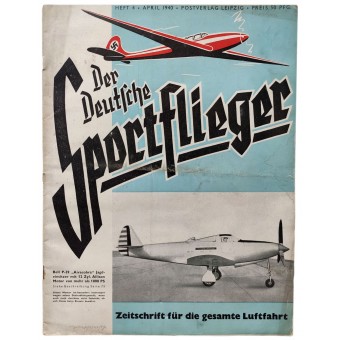 Der Deutsche Sportflieger - vol. 4, abril de 1940 - Campana P-39 de combate monoplaza Airacobra. Espenlaub militaria