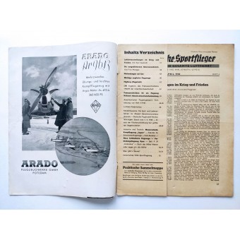 Der Deutsche Sportflieger - vol. 4, april 1940 - Bell P-39 Airacobra ensitsigt jaktplan. Espenlaub militaria
