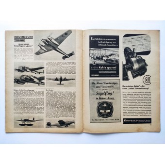 Der Deutsche Sportflieger - vol. 4, abril de 1940 - Campana P-39 de combate monoplaza Airacobra. Espenlaub militaria