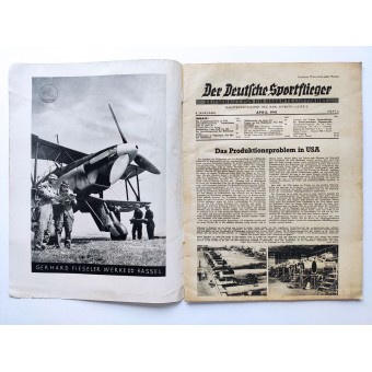 Der Deutsche Sportflieger - vol. 4, Avril 1941 - Stuka attaque et combat aérien près Agedabia. Espenlaub militaria