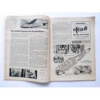 Der Deutsche Sportflieger - vol. 7, juli 1938 - Internationell luftfartsutställning i Belgrad. Espenlaub militaria