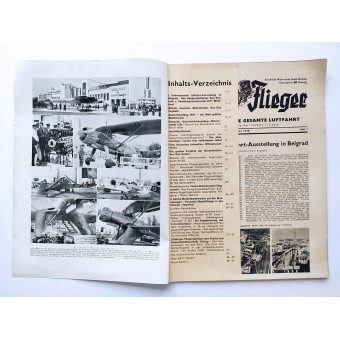 Der Deutsche Sportflieger - vol. 7, July 1938 - International Aviation Exhibition in Belgrade. Espenlaub militaria