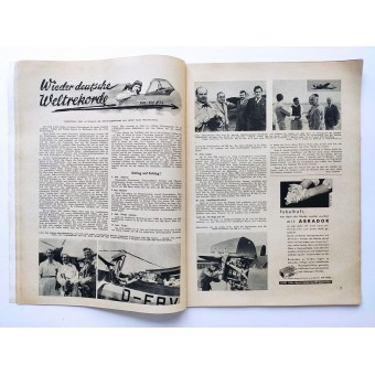 Der Deutsche Sportflieger - vol. 7, juli 1938 - Internationell luftfartsutställning i Belgrad. Espenlaub militaria