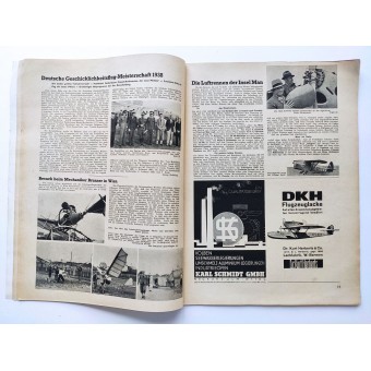 Der Deutsche Sportflieger - Heft 7, Juli 1938 - Internationale Luftfahrtausstellung in Belgrad. Espenlaub militaria