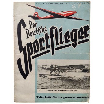 Der Deutsche Sportflieger - Voi. 7, heinäkuu 1940 - Stukas auttaa jalkaväkeä. Espenlaub militaria