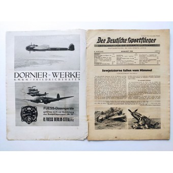 Der Deutsche Sportflieger - vol. 8, August 1941 - Soviet stars fall from the sky. Espenlaub militaria