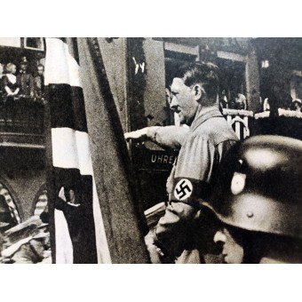 Der Ostmarkbrief - vol. 3, septiembre 1938 - bandera del NSDAP La primera esvástica nazi. Espenlaub militaria