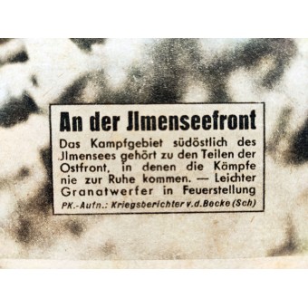 Der Rundblick - vol. 1/2, 8 de enero de de 1943 - En el frente Illmensee. Espenlaub militaria