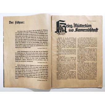 Der Schulungsbrief - издания 7/8/9 от 1940 г. - Война, материнство и товарищество. Espenlaub militaria