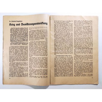 Der Schulungsbrief - vol. 7/8/9 de 1940 - guerre, de maternité et de camaraderie. Espenlaub militaria