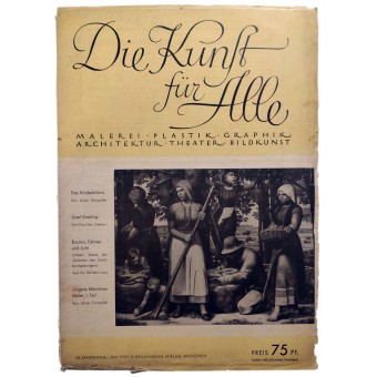 Die Kunst für Alle, octavo vol., Mayo de 1937. Espenlaub militaria