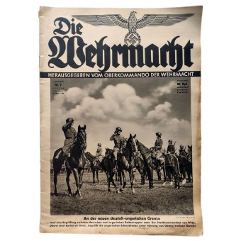 Die Wehrmacht - vol. 7, April 1938 - At the new German-Hungarian border. Espenlaub militaria