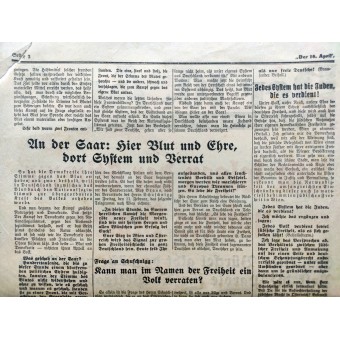 Valtidning för den tyska österrikiska regeringen - 10 april 1938. Espenlaub militaria