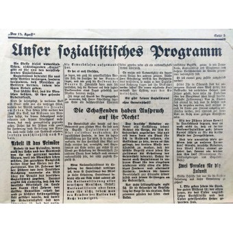 Saksan itävaltalaisen vaalilehti - 10. huhtikuuta 1938. Espenlaub militaria