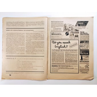 der Flug und Werft - Heft 1, 16. Januar 1939 - Probleme des modernen Flugmotors. Espenlaub militaria