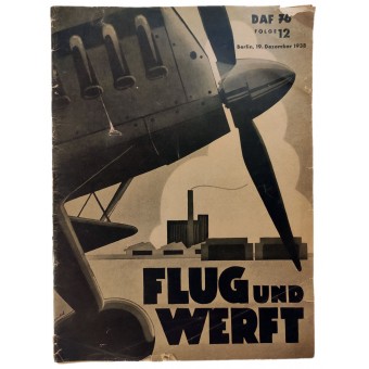 Flug UND Werft - Vol. 12, 19. joulukuuta 1938 - Kansainvälinen ilmailunäyttely Pariisi 1938. Espenlaub militaria