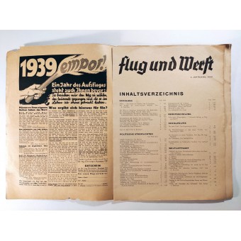 die Flug und Werft - Band 12, 19. Dezember 1938 - Internationale Luftfahrtausstellung Paris 1938. Espenlaub militaria