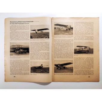 Flug und Werft - vol. 4, 17 april 1939 - Ett tyskt segelflygplan för de olympiska spelen 1940.. Espenlaub militaria