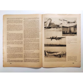Le Flug und Werft - vol. 4, le 17 Avril 1939 - Un planeur allemand pour les Jeux Olympiques en 1940. Espenlaub militaria