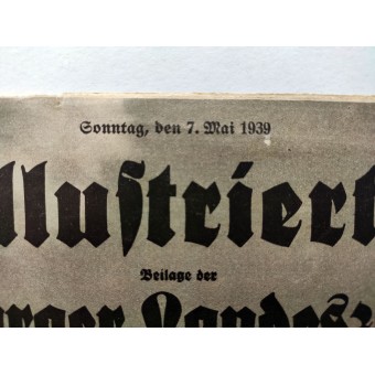 Outre illustré à la Landeszeitung Salzburger, vol. 19, 7 mai 1939 - Le premier mai à Berlin. Espenlaub militaria