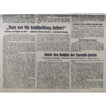 Neueste Zeitung - du 25 dAvril 1940 - La région de Trondheim sécurisé. Espenlaub militaria