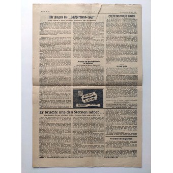 Neueste Zeitung - 25o de de abril de 1940 - La zona de Trondheim asegurado. Espenlaub militaria