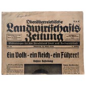 Oberösterreichische Landwirtschaftszeitung, 16. maaliskuuta 1938. Adolf Hitler - meidän Führerimme