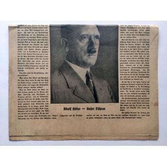 Oberösterreichische Landwirtschaftszeitung, 16 de de marzo de 1938. Adolf Hitler - nuestro Führer. Espenlaub militaria
