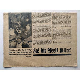 The Angriff - april 1938. Din hand för Adolf Hitler!. Espenlaub militaria