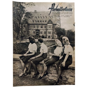 Le Arberitertum - vol. 30 de 1941 - Le centre dapprentissage Erwitte avec des filles sélectionnées pour lindustrie du vêtement. Espenlaub militaria