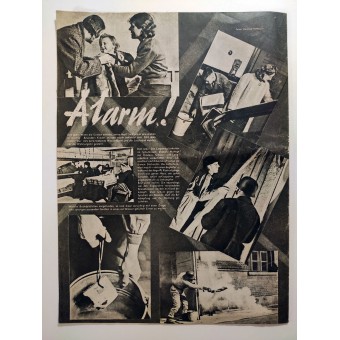 Le Arberitertum - vol. 30 de 1941 - Le centre dapprentissage Erwitte avec des filles sélectionnées pour lindustrie du vêtement. Espenlaub militaria