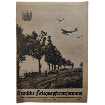 La Deutsche Kriegsopferversorgung, 10 vol., Juillet 1938. Espenlaub militaria