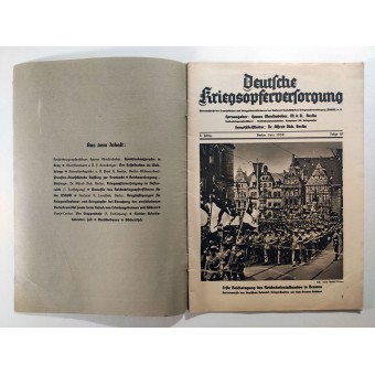 Deutsche Kriegsopferversorgung, 10:e vol., juli 1938. Espenlaub militaria