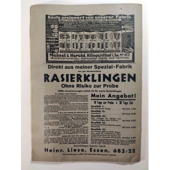 La Deutsche Kriegsopferversorgung, vol 11a., Agosto de 1939. Espenlaub militaria